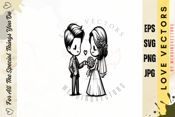 C4561 Love Enchantment: Vectors for Wedding Design