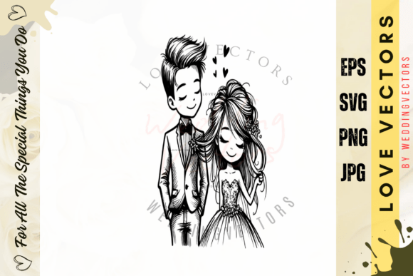 C4581 Love Vectors: A Designer's Guide to Romantic Illustrations