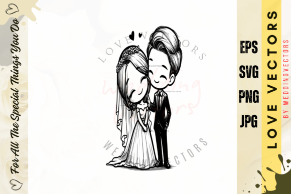 C4583: Capturing Timeless Romance in Vector Art