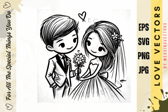 C463 Fine Line Wedding Artwork: Capturing Matrimonial Magic
