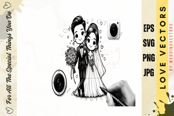 C4712: The Wedding Vector Set That Tells Your Love Story