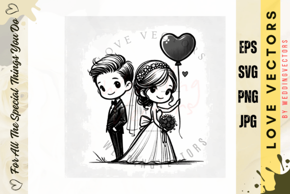 C4946: Elegant Wedding & Love Vectors for Your Brand