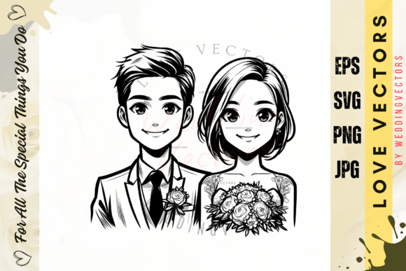 C5014: Capturing Romance in Bespoke Wedding Vectors