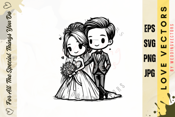 C5015: Love Vectors for Timeless Wedding Designs
