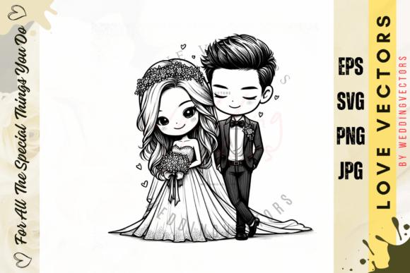 Capturing Matrimonial Bliss: The C4945 Vector Set