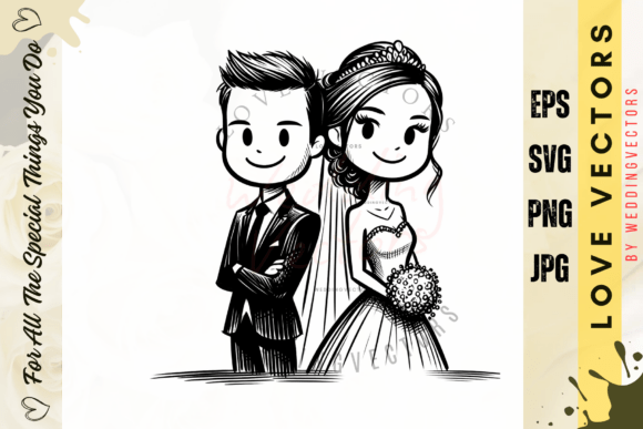 Capturing Timeless Romance with the C5024 Bridal Illustration