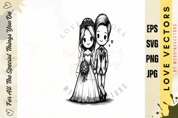 Celebrate Romance with C4718: Modern Wedding Vectors