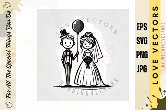 Minimalist Wedding Graphics for Modern Design