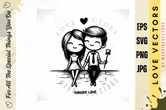 Wedding Couple and Love Vectors - C5029: Your Secret Weapon for Romantic Design