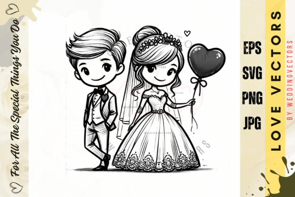 Wedding Couple & Love Vectors: The C4903 Collection
